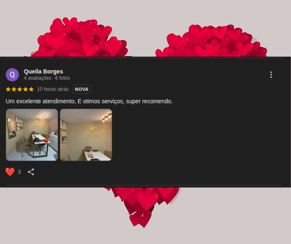 Print da avaliação do Google de um cliente satisfeito